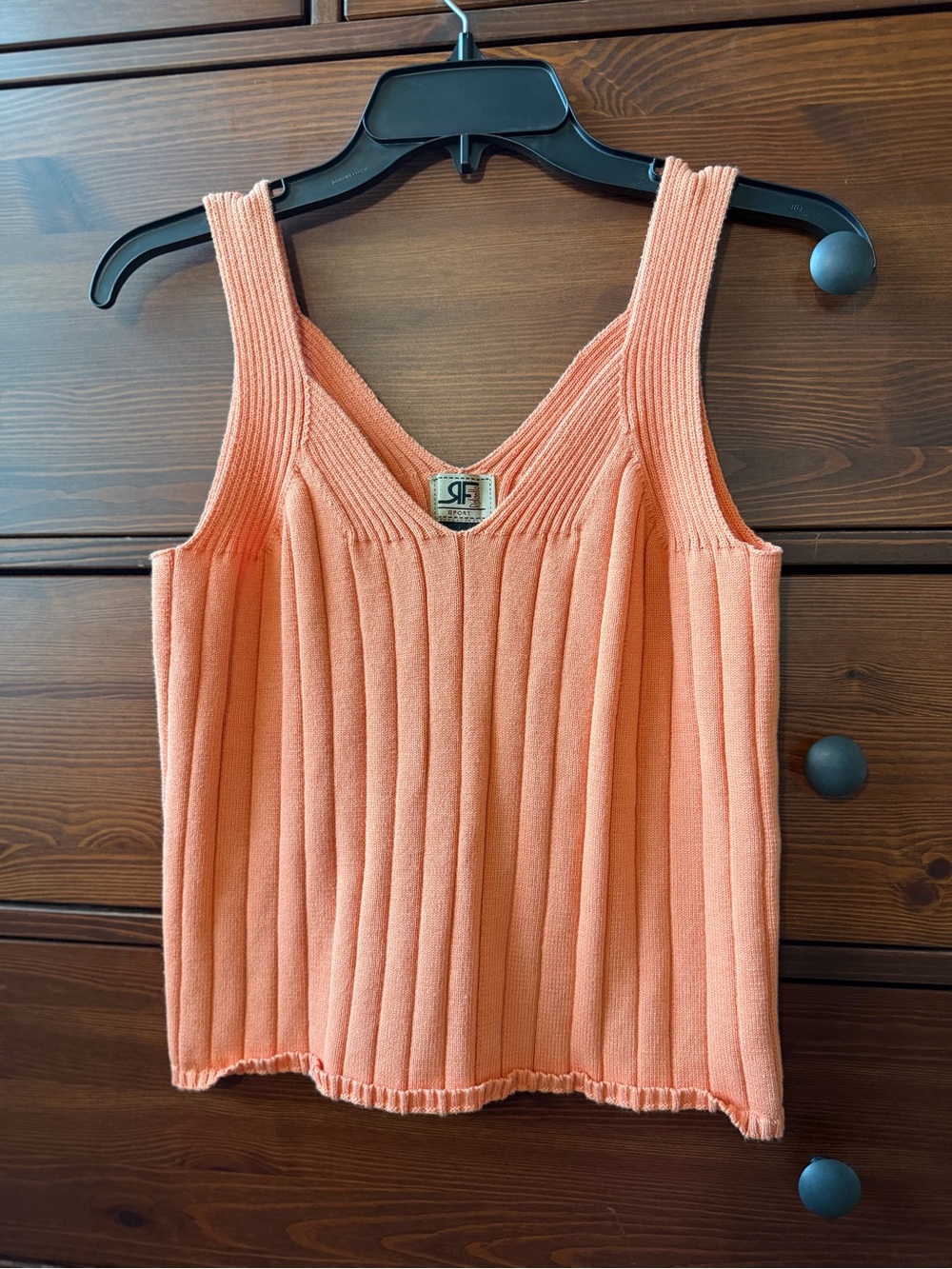 Rafaella Coral V-Neck Ribbed Tank